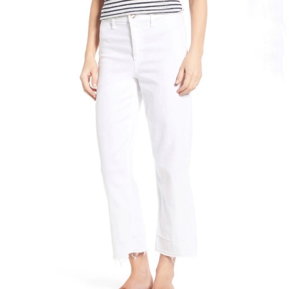 Joe's Jeans Denim - Joe's Jeans White Cropped Ankle Jeans